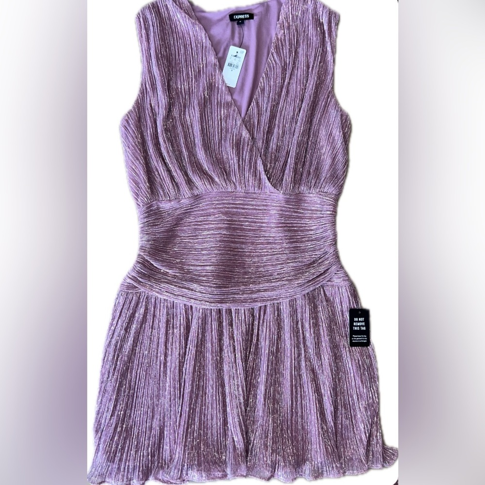 Express Sparkly Brand New Pink Sleeveless Dress